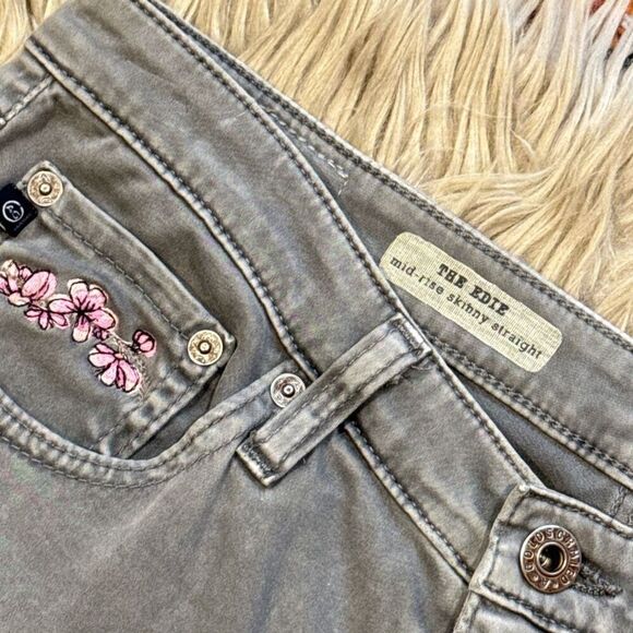 AG Adriano Goldschmied The Edie mid rise skinny straight pants size 29 - Picture 2 of 6